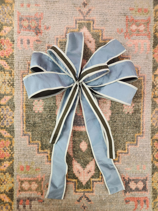 Custom Bow Aqua Green Ribbon