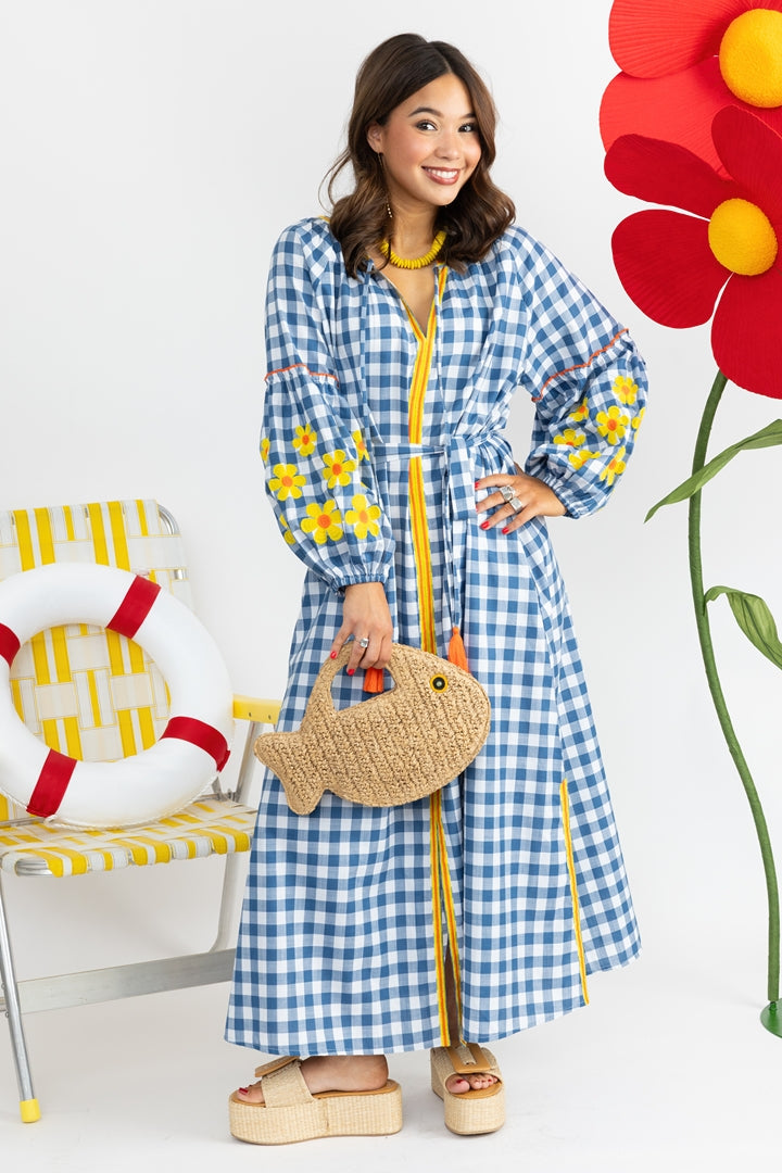 Picnic Plaid Tela Caftan