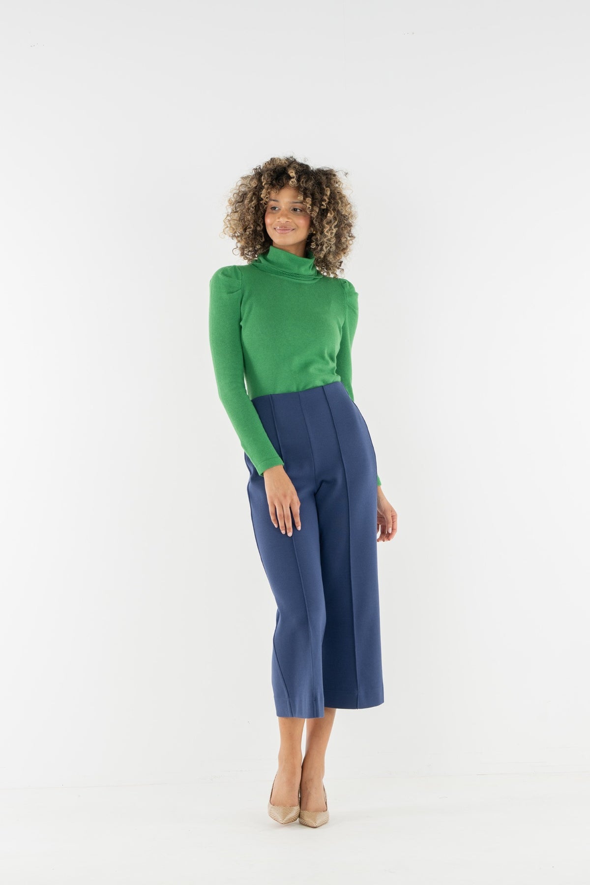 Cropped Piper - Twilight Blue