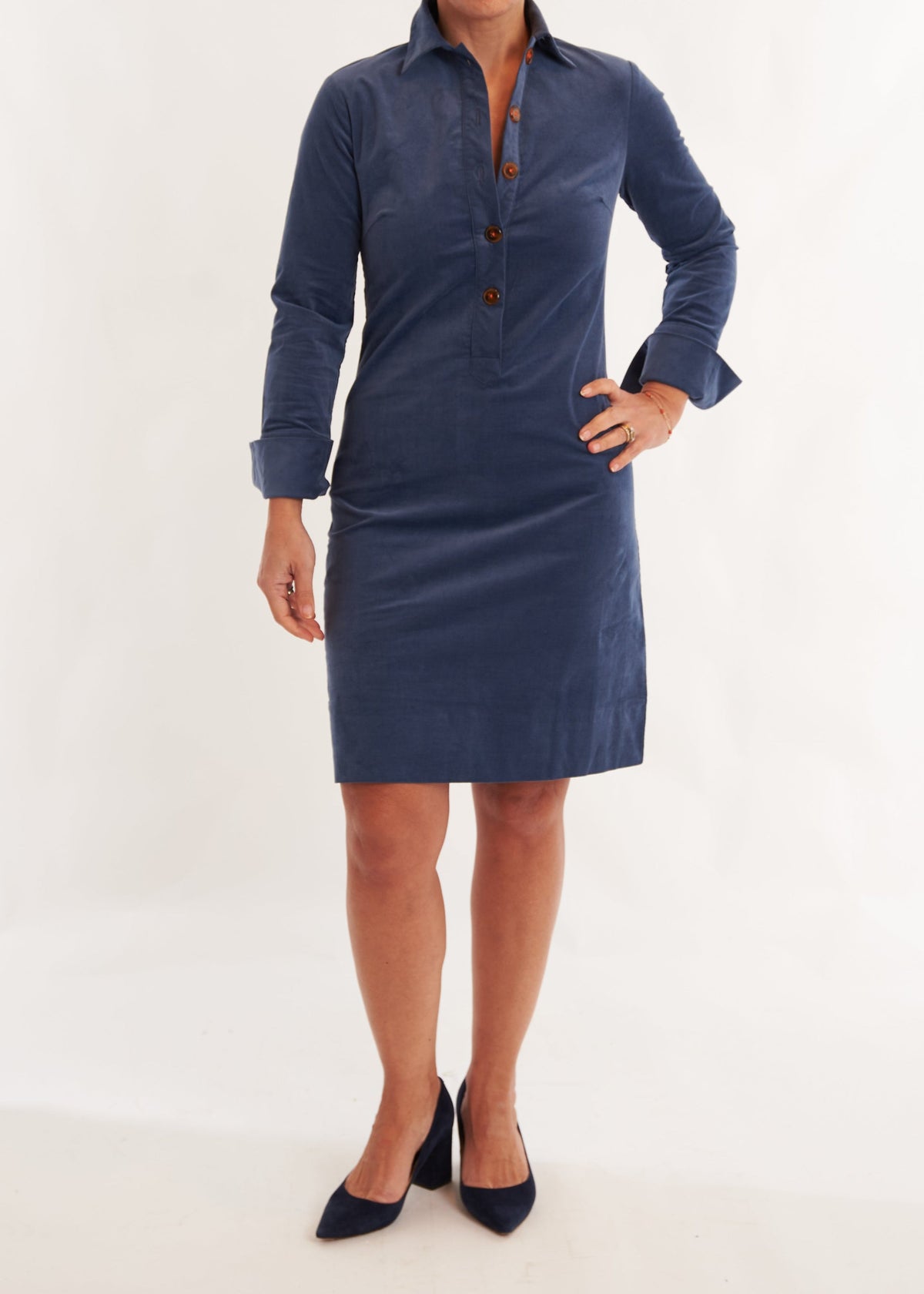 Ivy Dress - Blue Steel