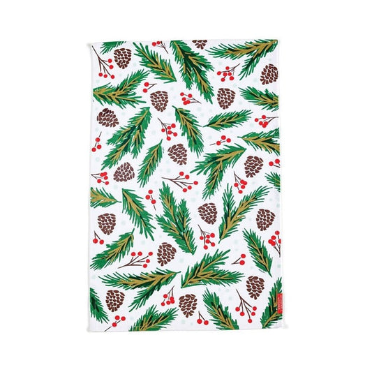 Tea Towel Bough and Berries