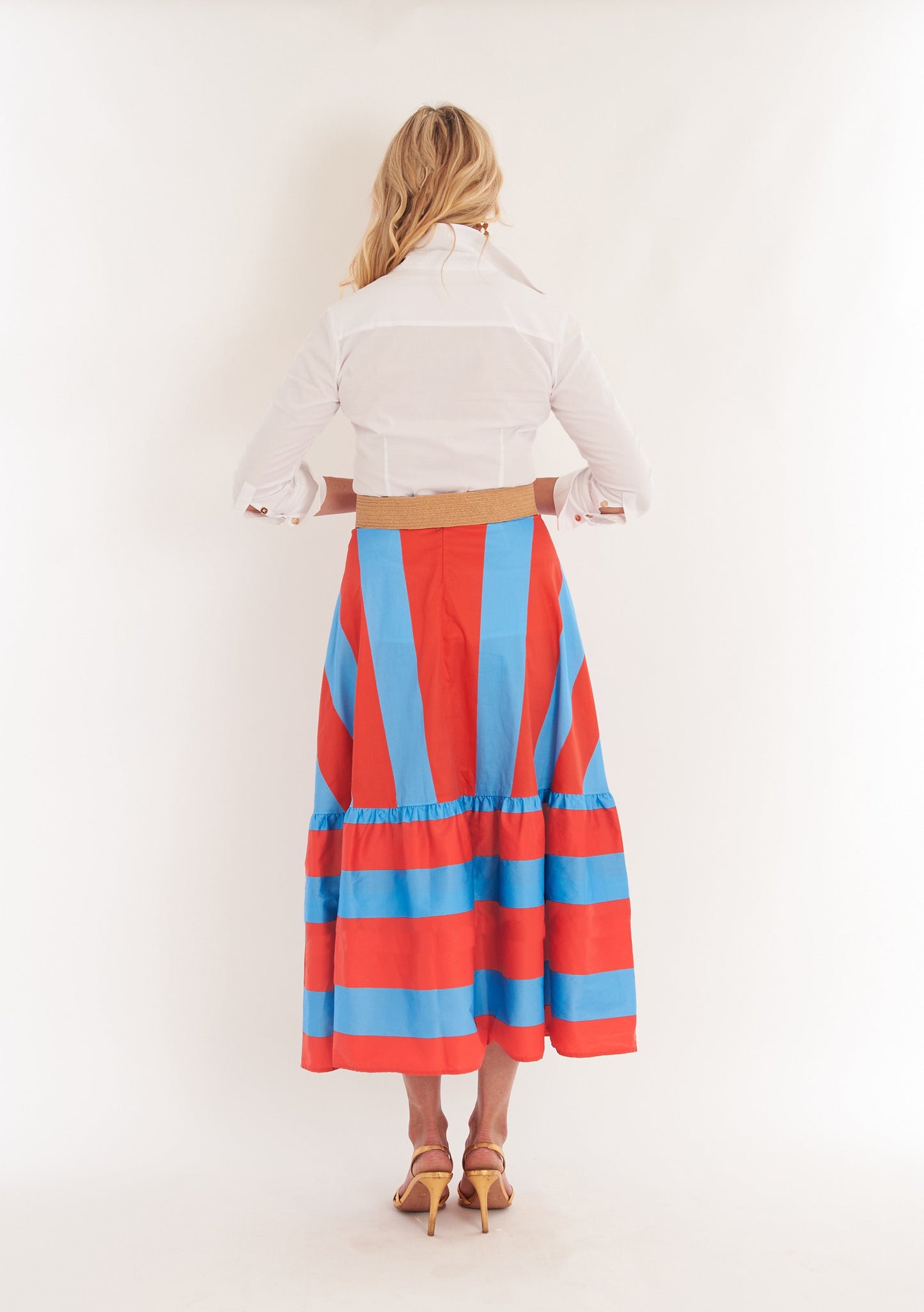 Trask Skirt - Americana Stripe