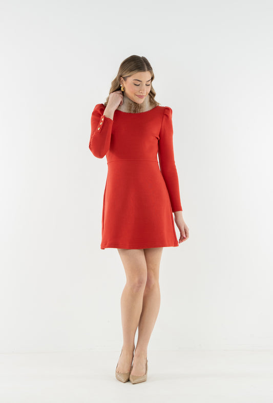 Isabella Dress - Ruby